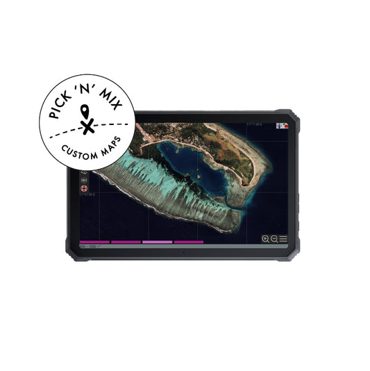 Compact ProjectX 8" Rugged Android Tablet – Custom Marine Files - 128GB + SD Storage